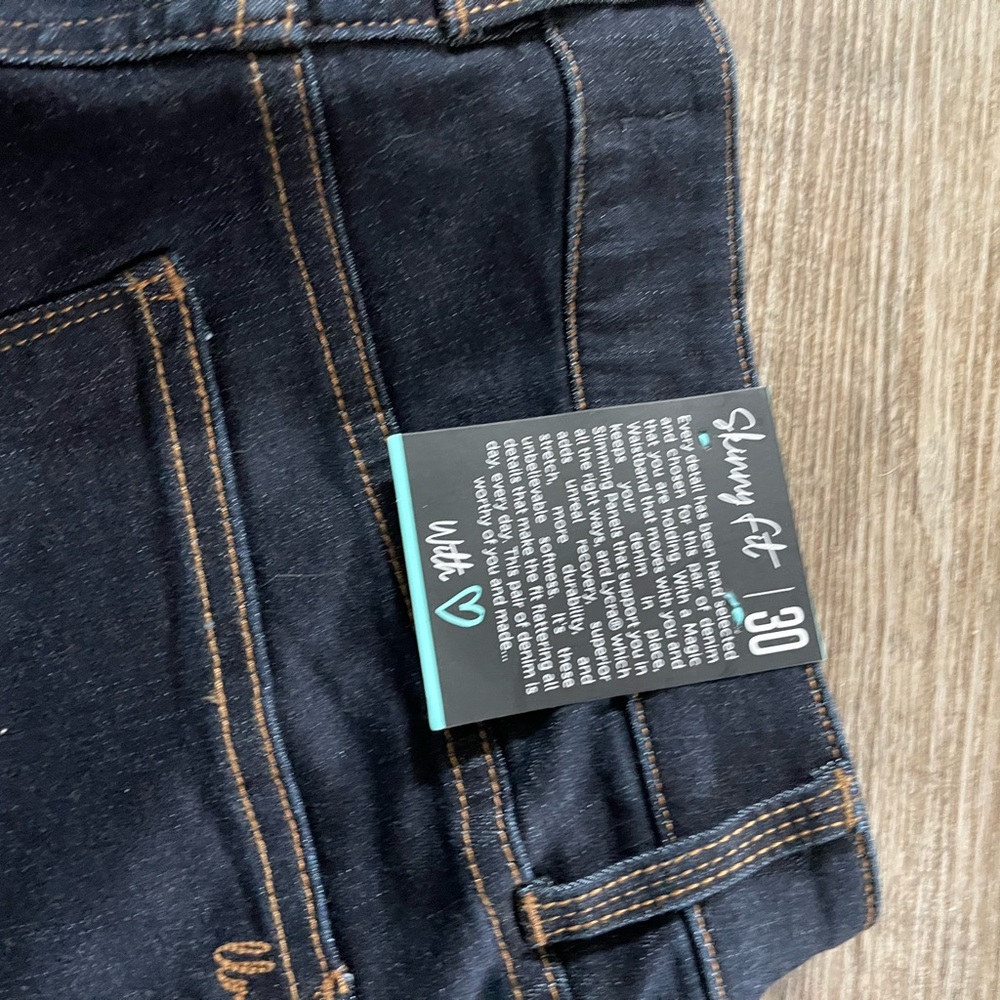 LuLaRoe Women's Dark Blue Skinny Jeans - Picture 4 of 4